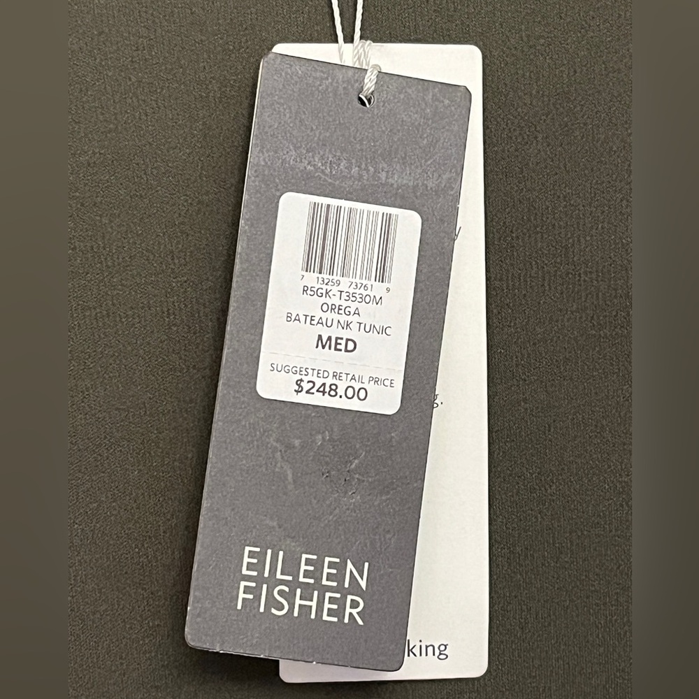 NWT Eileen Fisher Stretch Silk Jersey Tunic - Picture 4 of 7